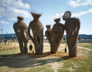 "Stand By" sculpted by Patrick Dougherty Photo provided by Jerry Blow