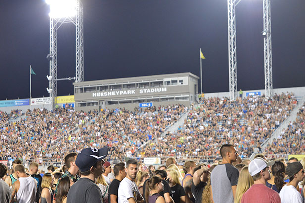 Audience at Hershey Stadium Photo by Jenna Kauffman
