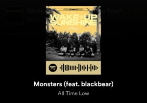 All Time Low ft blackbear "Monsters" Spotify Album Cover