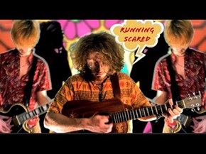 Screenshot of "Running Scared" music video