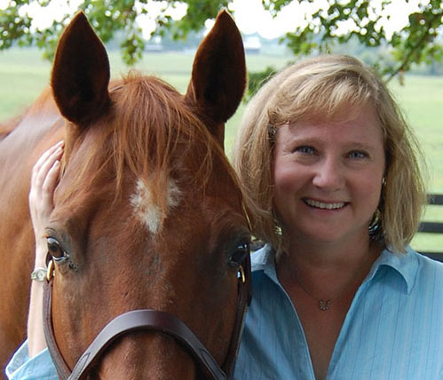 image of Dr. Holland and her horse